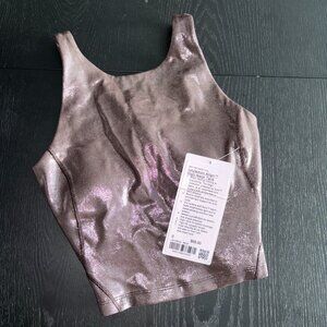 Lululemon Align High-Neck Tank Shine Radiate Foil Print French Press